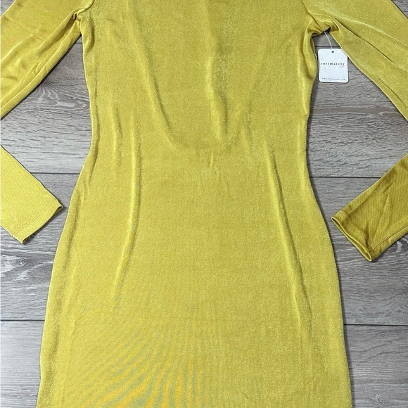 NWT Intimately Free People Call Me Later Mini Dress Ceylon Yellow - Picture 8 of 16